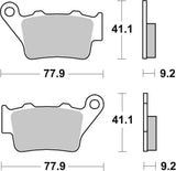 SBS FRICTION - Carbon Tech Racing Rear Brake Pads (SBS 175) - 675RQ-