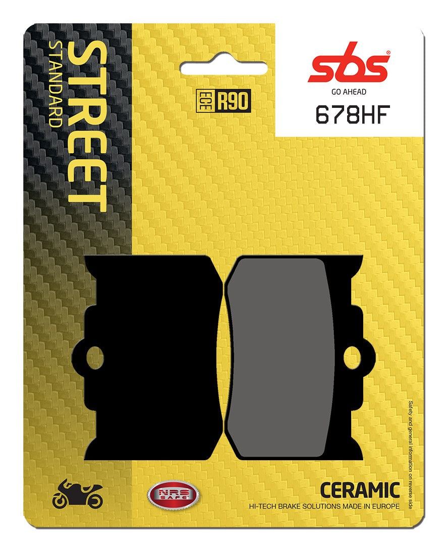 SBS FRICTION - Ceramic Front / Rear Brake Pads - 678HF-