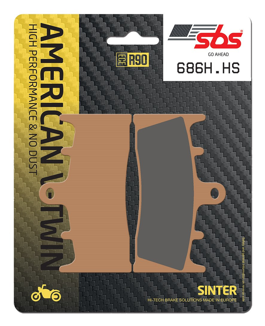 SBS FRICTION - Sinter Front H-D Brake Pads - 686H.HS-