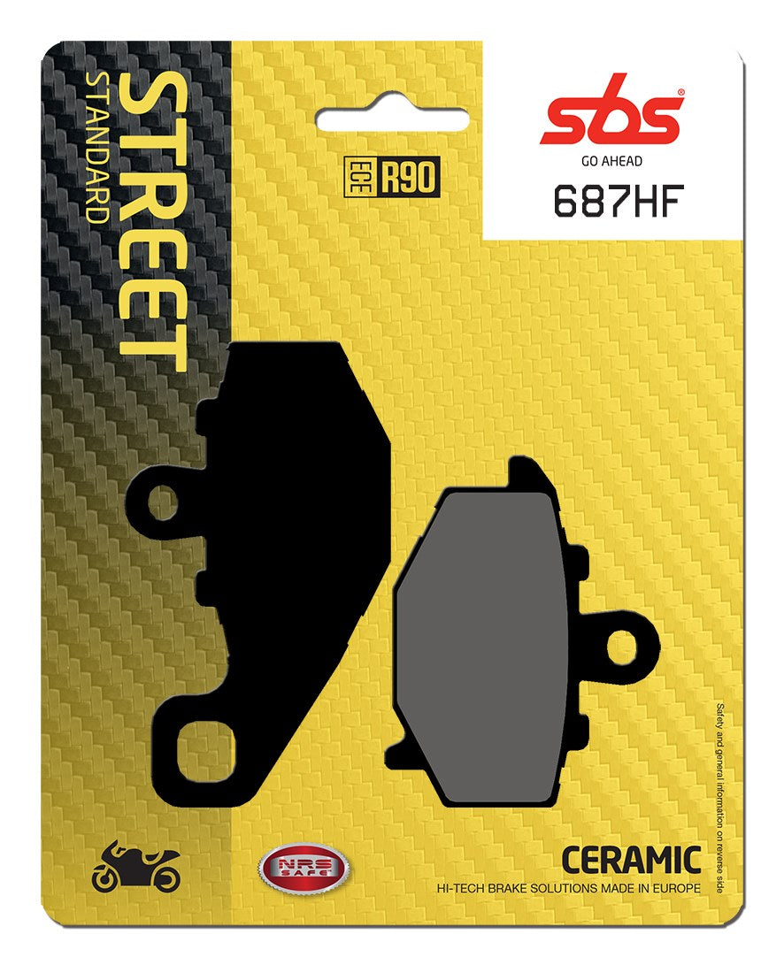 SBS FRICTION - Ceramic Rear Brake Pads - 687HF-