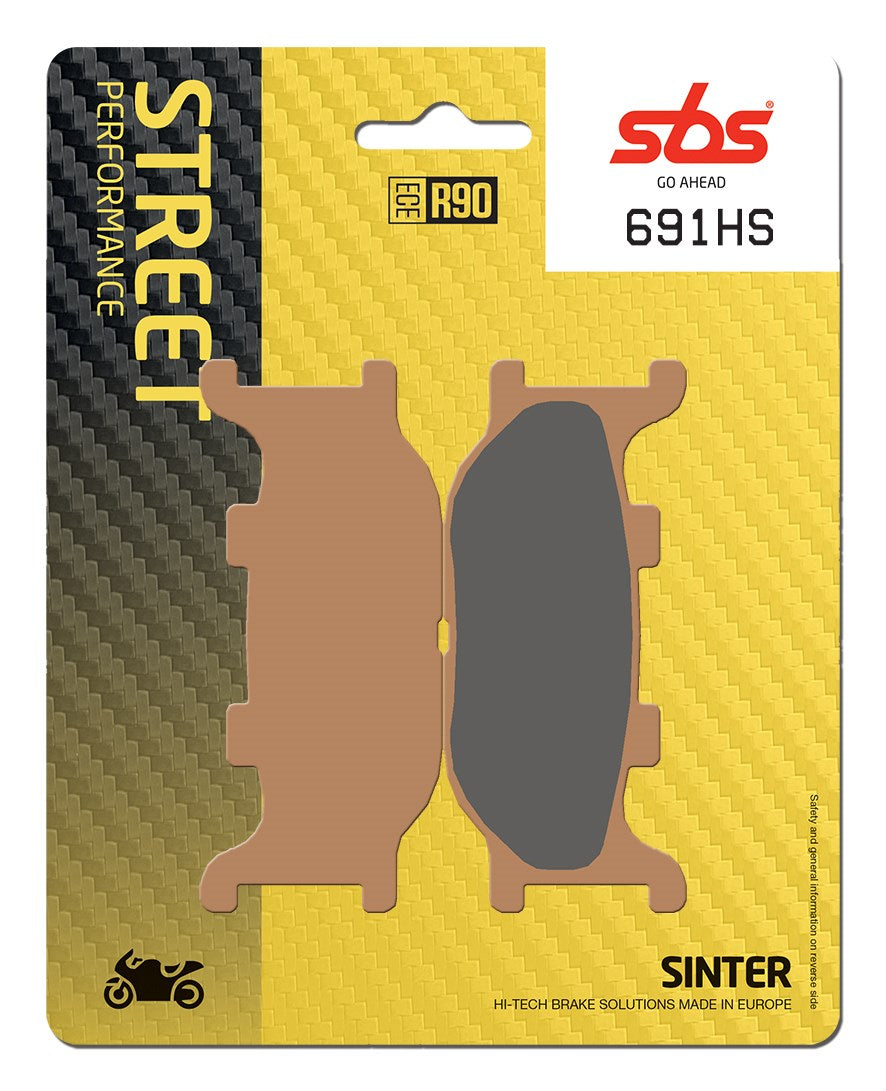 SBS FRICTION - Sinter Front Brake Pads (SBS 128) - 691HS-