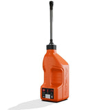 Gen 3 - 2.5G/10L Orange Tuff Jug with Black Standard Cap & Auto-Stop Spout w/ View Strip