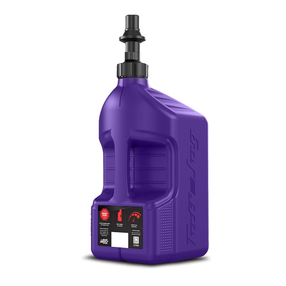 Gen 3 - 5G/20L Purple Tuff Jug with Black Ripper Cap w/ View Strip