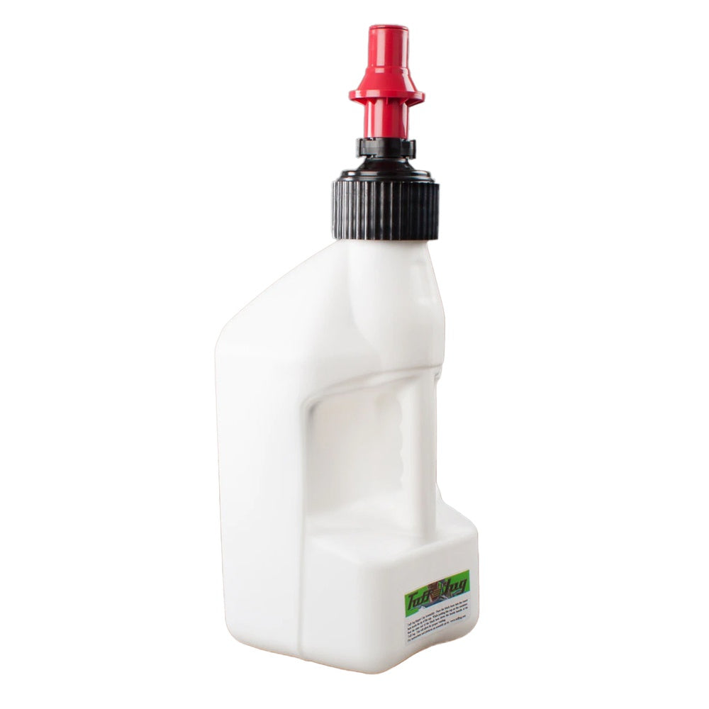 Gen 3 - 2.5G/10L White Tuff Jug with Red Ripper Cap w/ View Strip - Superseded from 7-WURR10