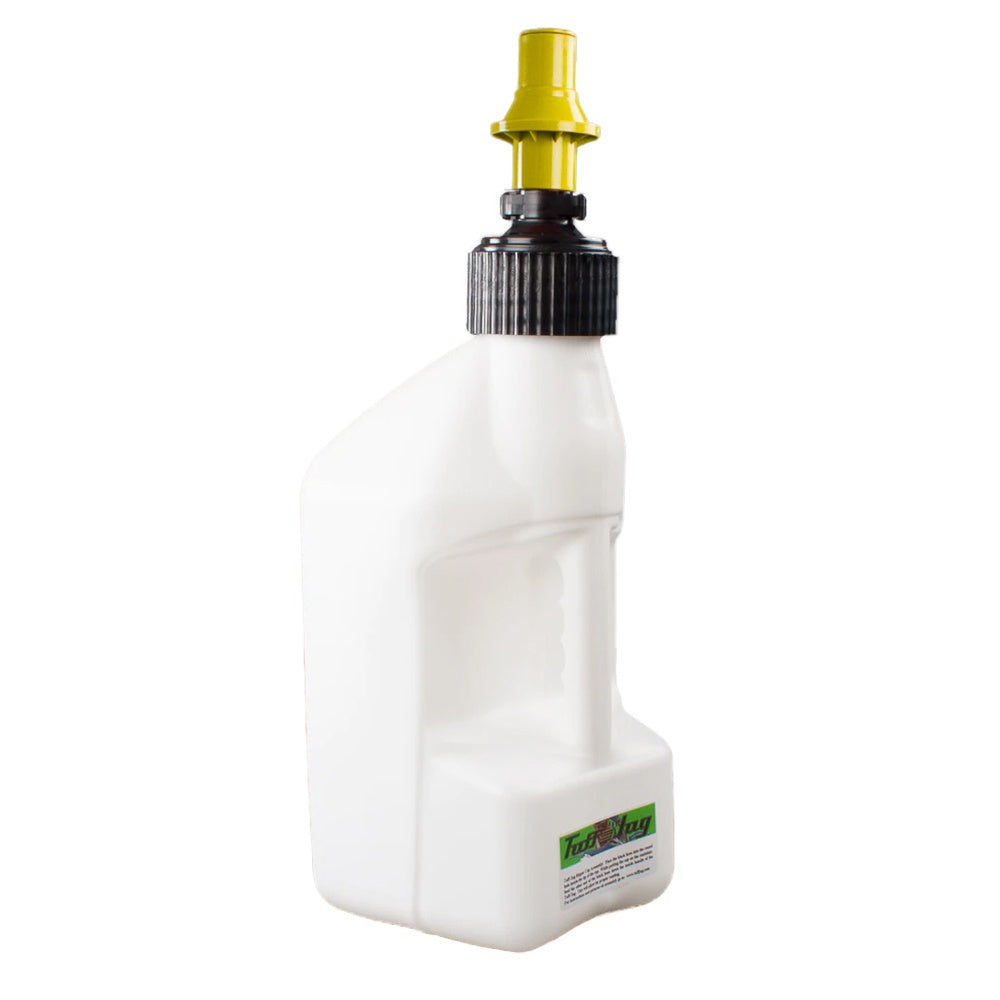 Gen 3 - 2.5G/10L White Tuff Jug with Yellow Ripper Cap w/ View Strip - Superseded from 7-WURY10