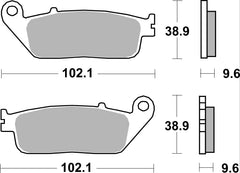 SBS FRICTION - Dual Sinter Front Racing Brake Pads - Moto2, 3 & WSBK SPEC - 700DS-