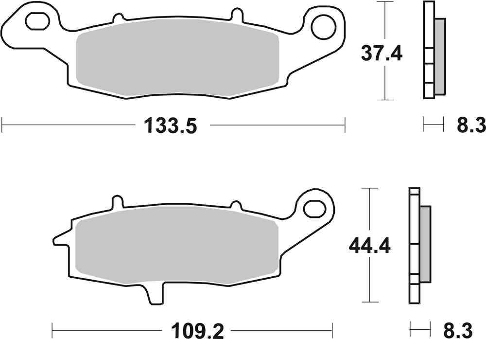 SBS FRICTION - Sinter Front Brake Pads - 704HS-
