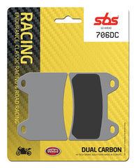 SBS FRICTION - Dual Carbon Front Brake Pads - (Track Use) - 706DC-