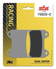 SBS FRICTION - Dual Sinter Front Racing Brake Pads - Moto2, 3 & WSBK SPEC - 706DS2-