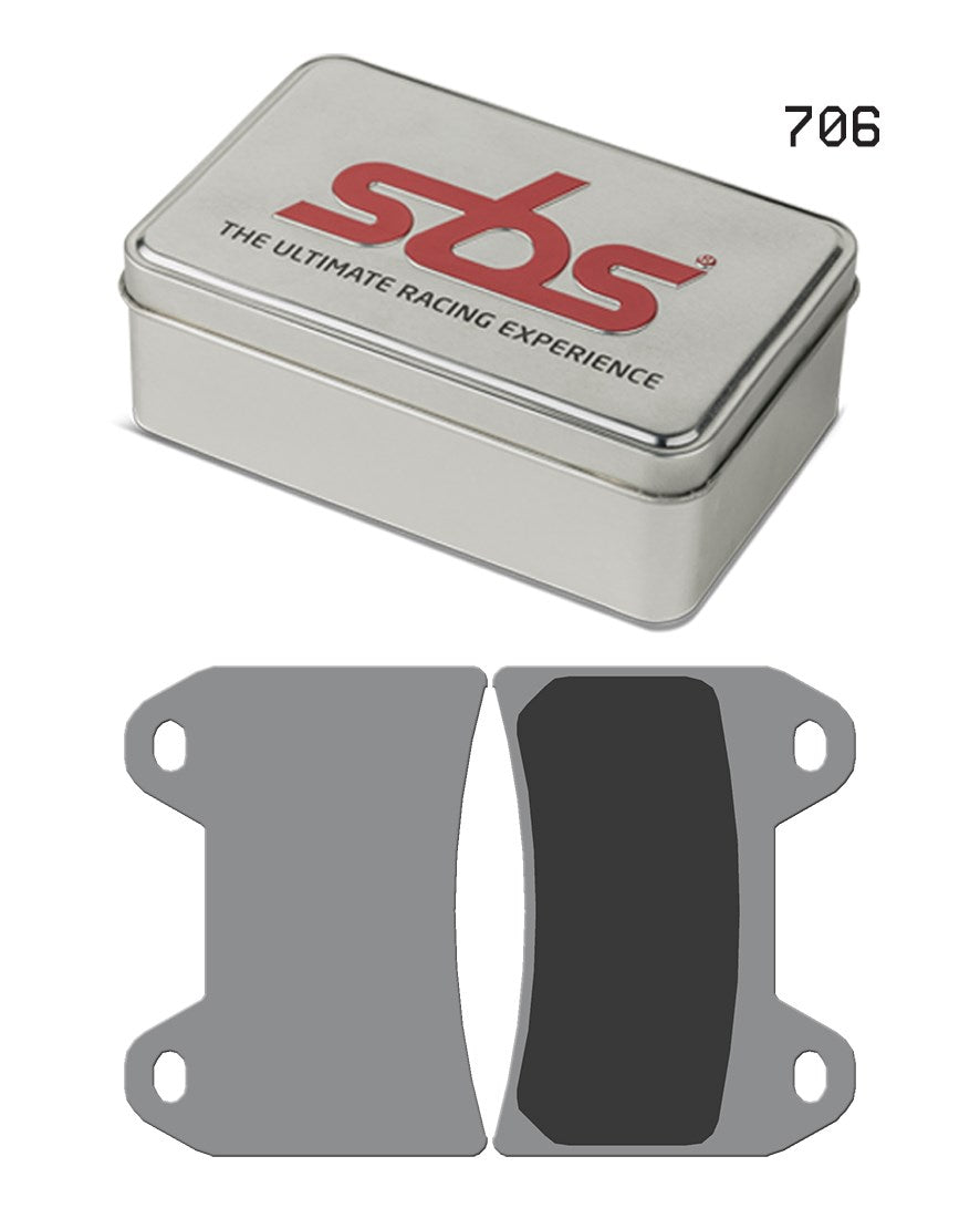 SBS FRICTION - Dual Sinter Front Racing Brake Pads - Moto2, 3 & WSBK SPEC - 706DS2-