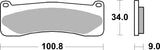 SBS FRICTION - Road Sport & Track Sinter Front Brake Pads - 707RST-