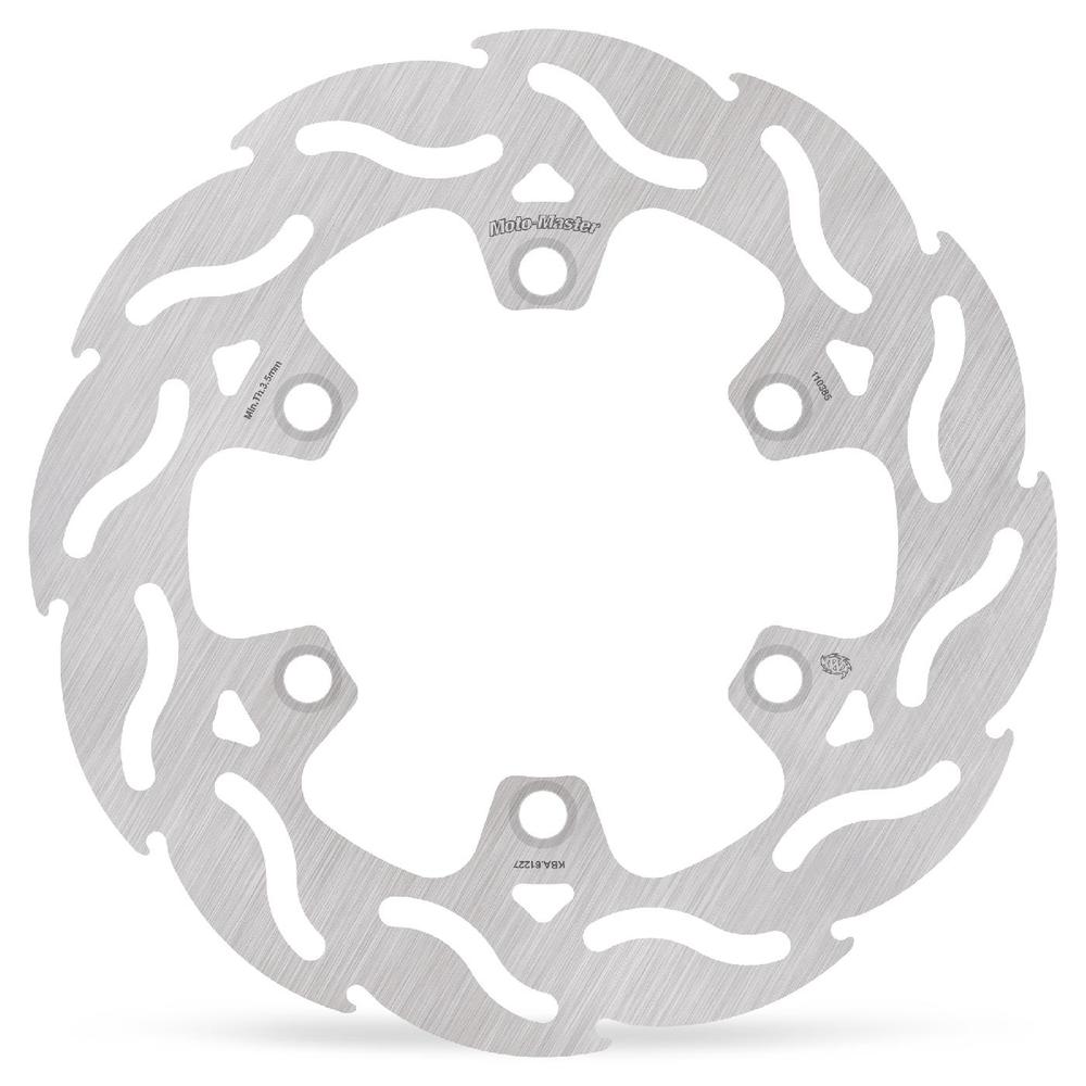 Moto-Master Flame Fixed Brake Disc Rear - Kawasaki: KDX125/200/250