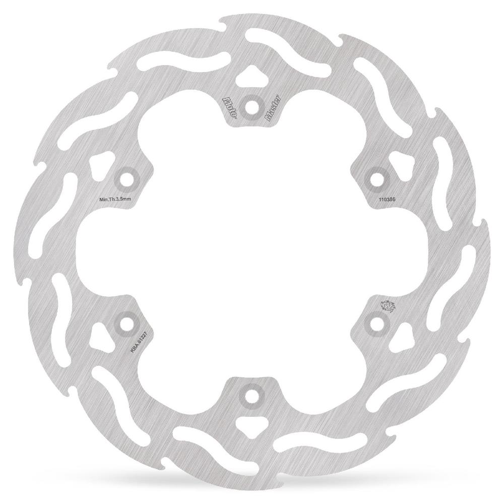 Moto-Master Flame Fixed Brake Disc Rear - Yamaha: TDR, WR, YZ