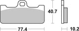 SBS FRICTION - Dual Sinter Front Racing Brake Pads - Moto2, 3 & WSBK SPEC - 711DS2-
