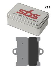 SBS FRICTION - Dual Sinter Front Racing Brake Pads - Moto2, 3 & WSBK SPEC - 711DS2-