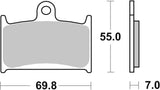 SBS FRICTION - Ceramic Front Brake Pads - 714HF-