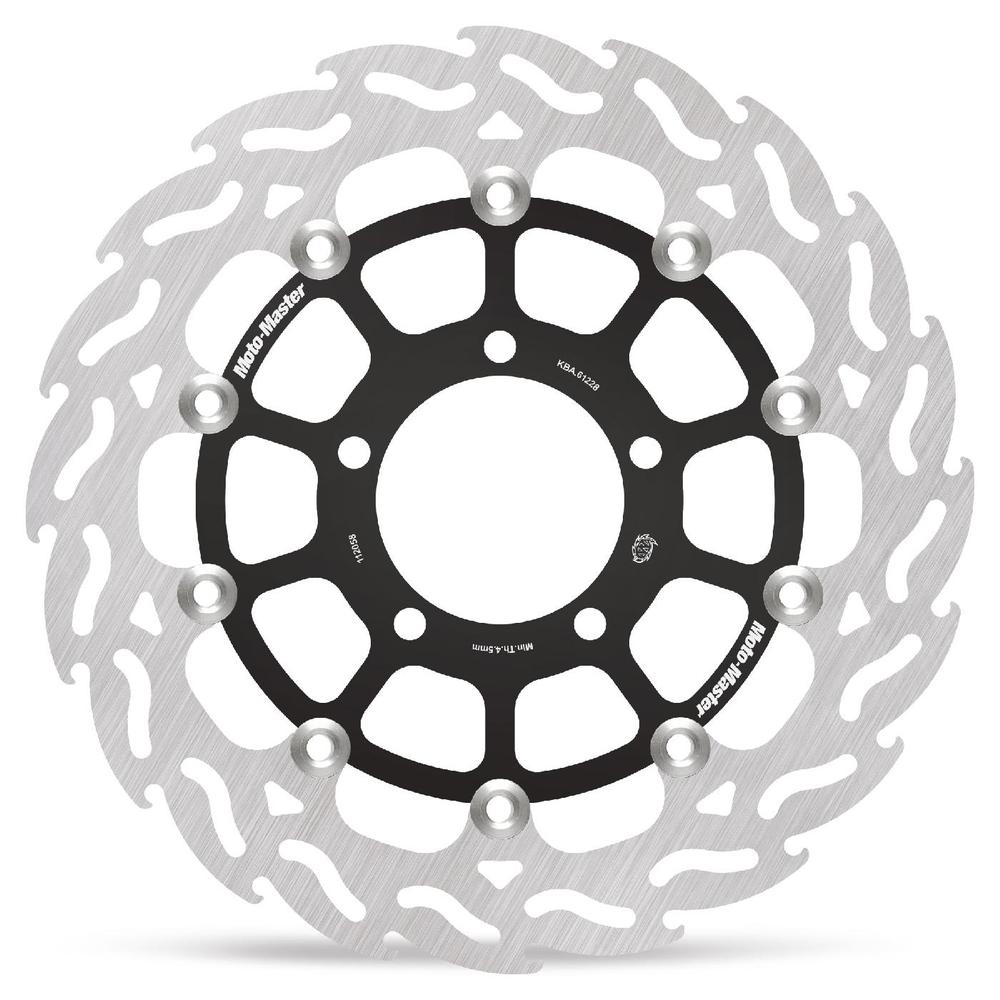 Moto-Master Flame Road Floating Brake Disc Front Right - Kawasaki: ZX-10R Ninja/ABS, GTR1400/ABS, ZZR1400/ABS