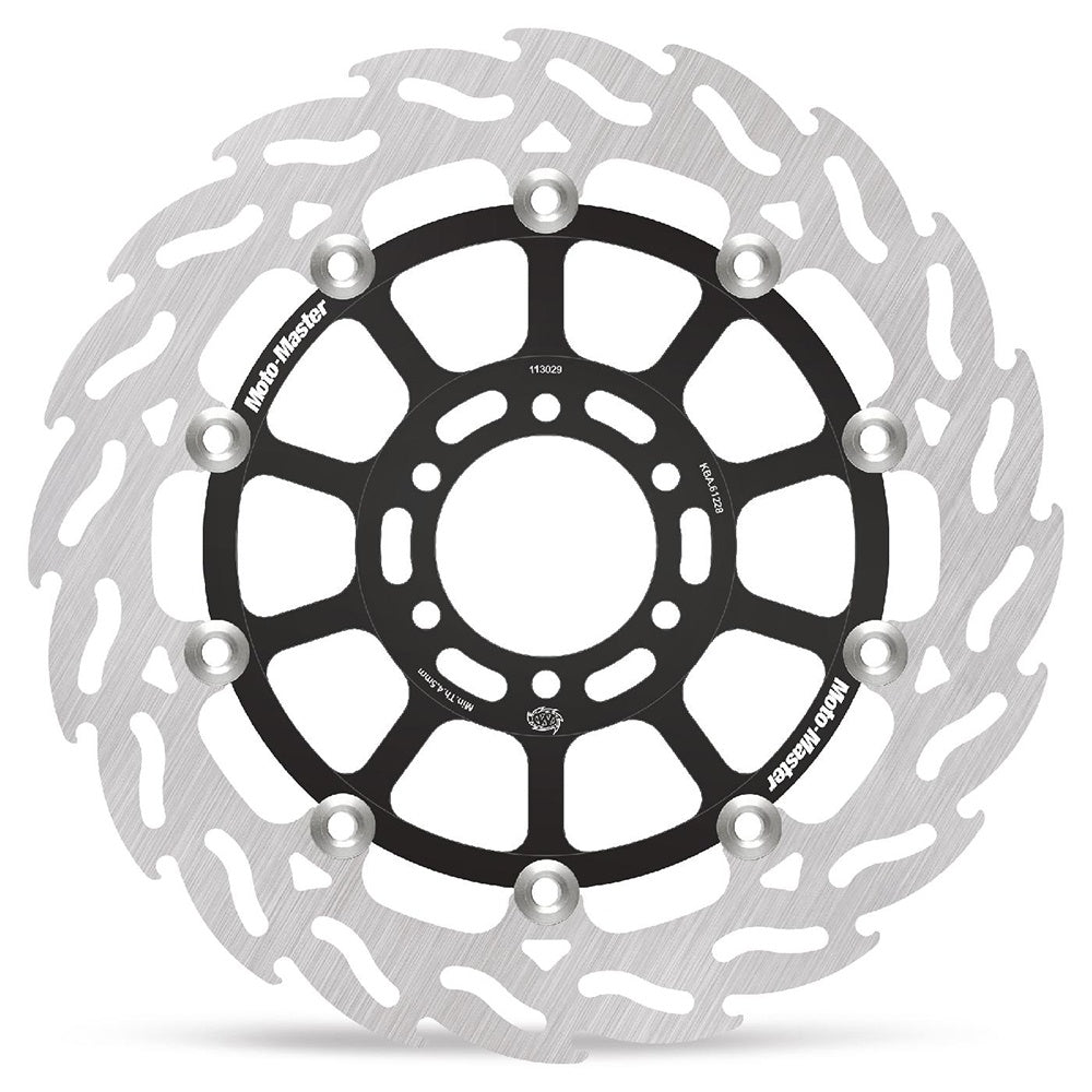 Moto-Master Flame Road Floating Brake Disc Front Right - Yamaha: FZ(R) 600, TDM 850, R1-Z 250