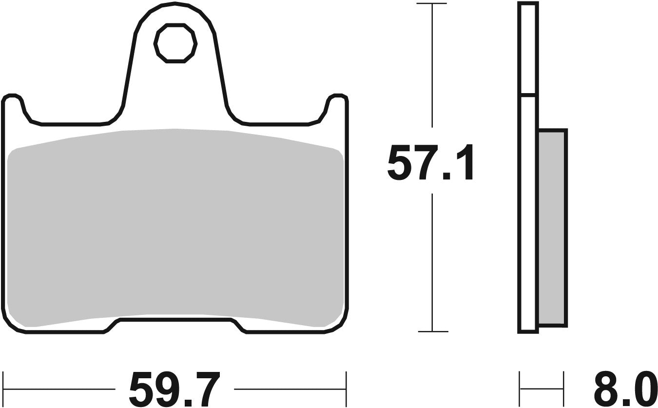 SBS FRICTION - Ceramic Rear H-D Brake Pads - 715H.HF-