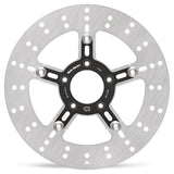 Moto-Master Adrian Floating Brake Disc - Harley floating disc alu carrier black 292 (8.7mm holes)