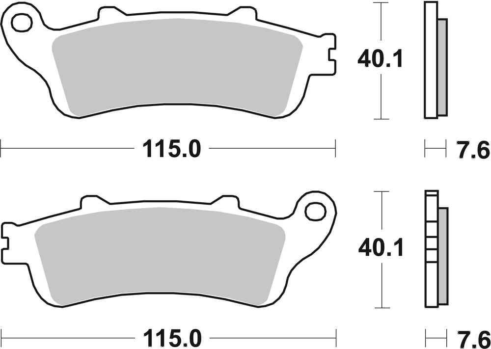 SBS FRICTION - Sinter Front Brake Pads - 721HS-