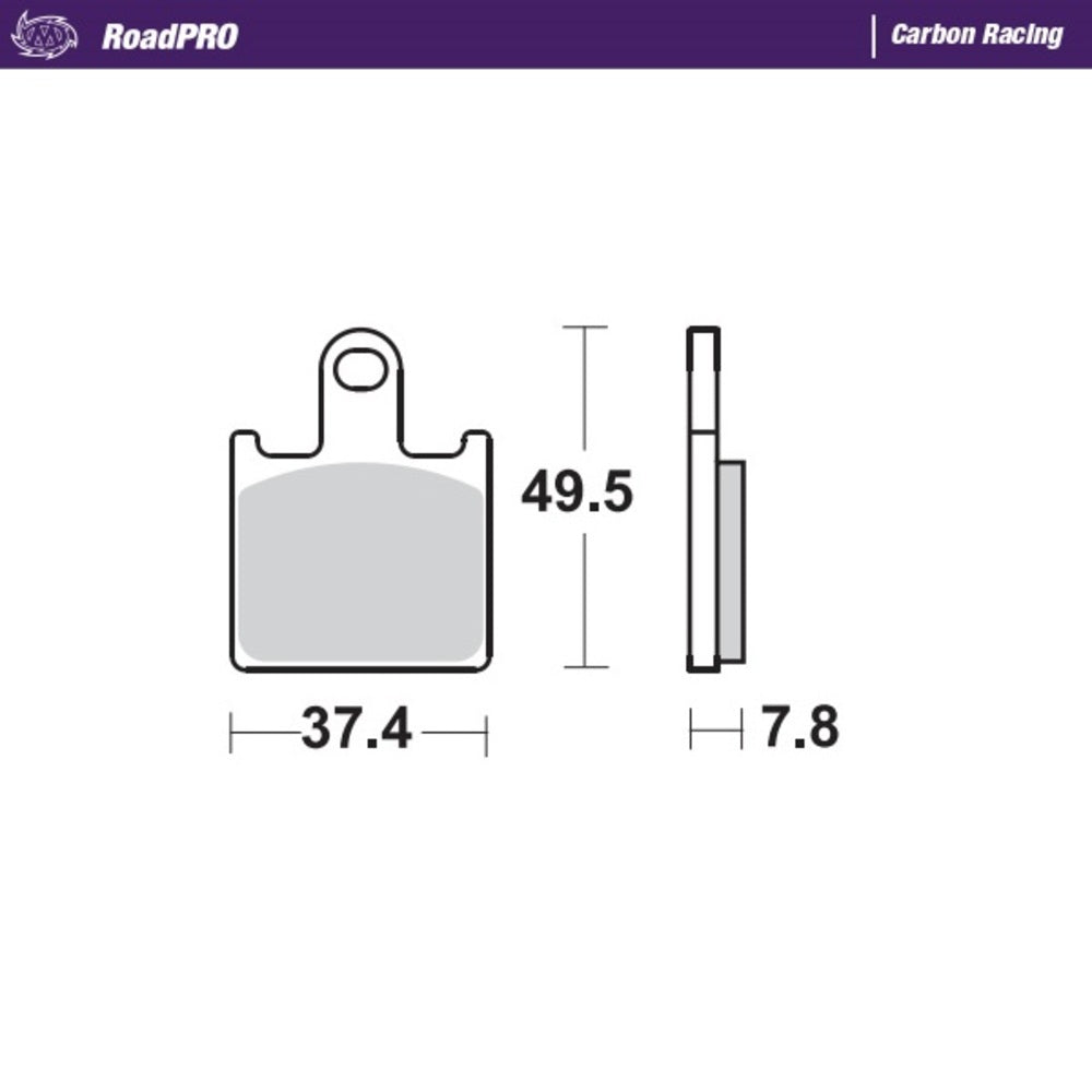 Moto-Master RoadPRO Carbon Racing Brake Pad (FD0419)