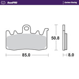 Moto-Master RoadPRO Carbon Racing Brake Pad (FD0498)