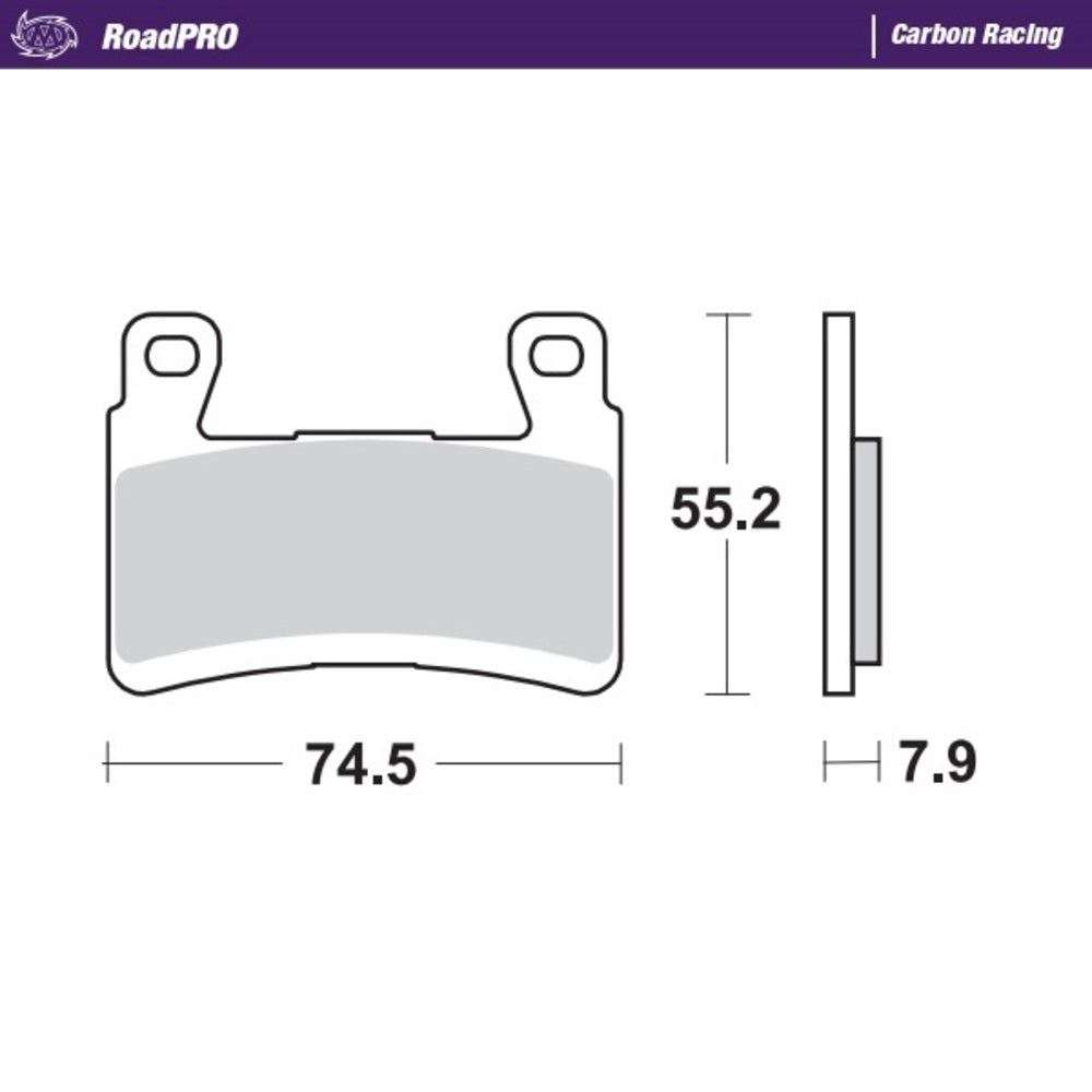 Moto-Master RoadPRO Carbon Racing Brake Pad (FD0258)