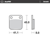 Moto-Master RoadPRO Ceramic Brake Pad (FD0080)