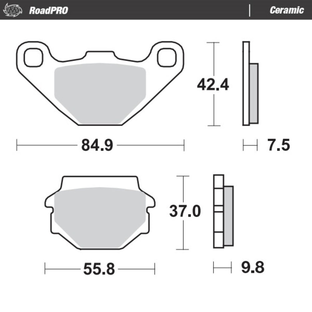 Moto-Master RoadPRO Ceramic Brake Pad (FD0073)