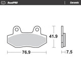 Moto-Master RoadPRO Ceramic Brake Pad (FD0075)