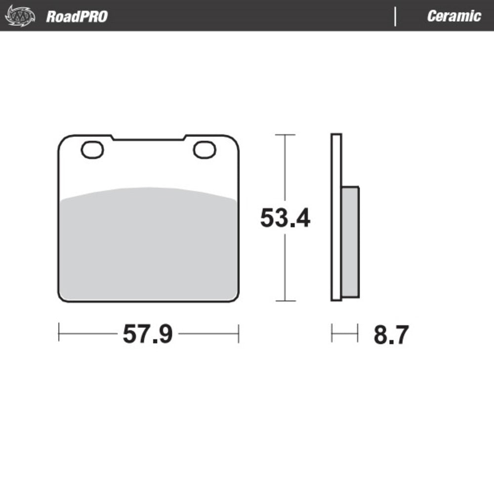 Moto-Master RoadPRO Ceramic Brake Pad (FD0083)