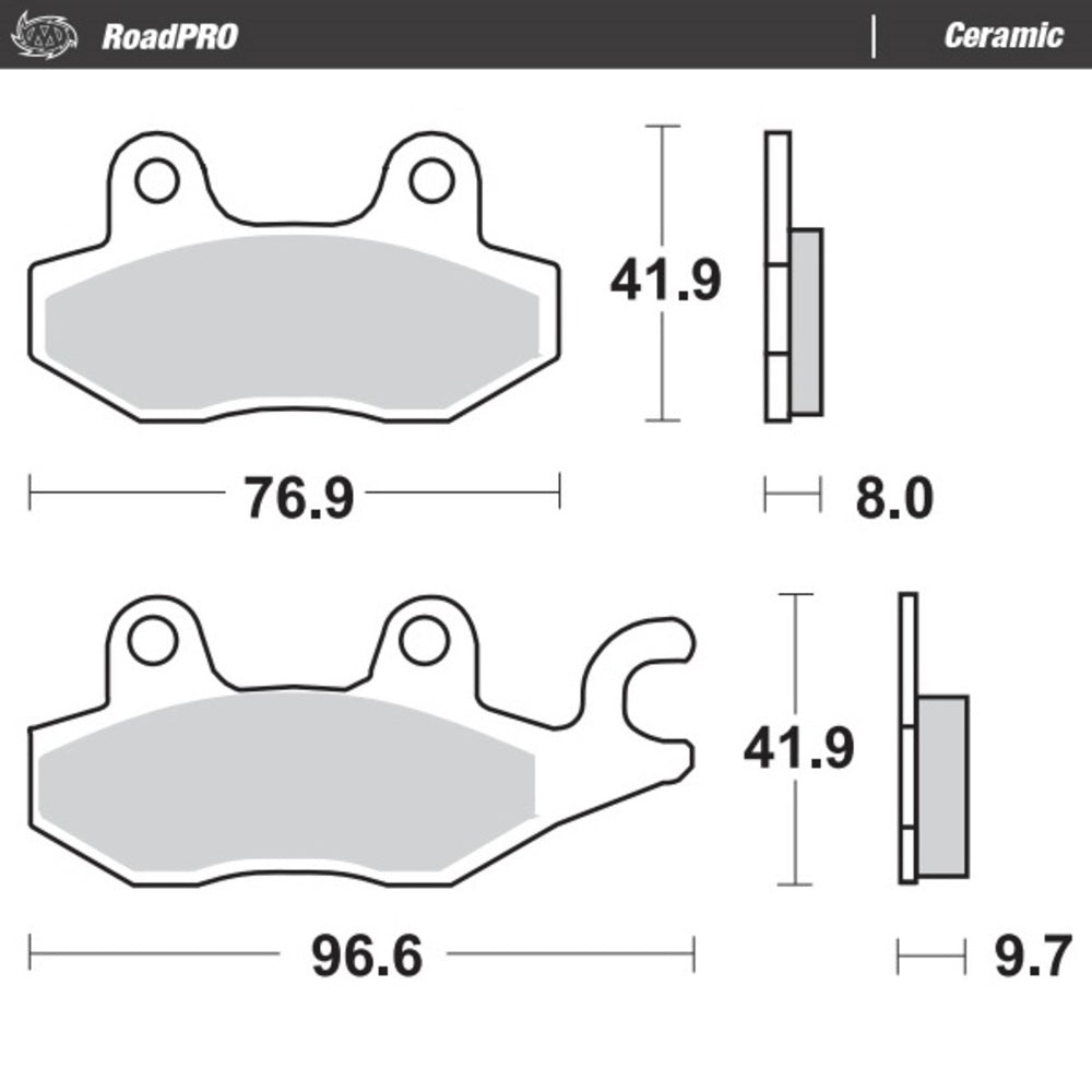 Moto-Master RoadPRO Ceramic Brake Pad (FD0212)
