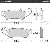 Moto-Master RoadPRO Ceramic Brake Pad (FD0193)