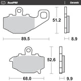 Moto-Master RoadPRO Ceramic Brake Pad (FD0207)