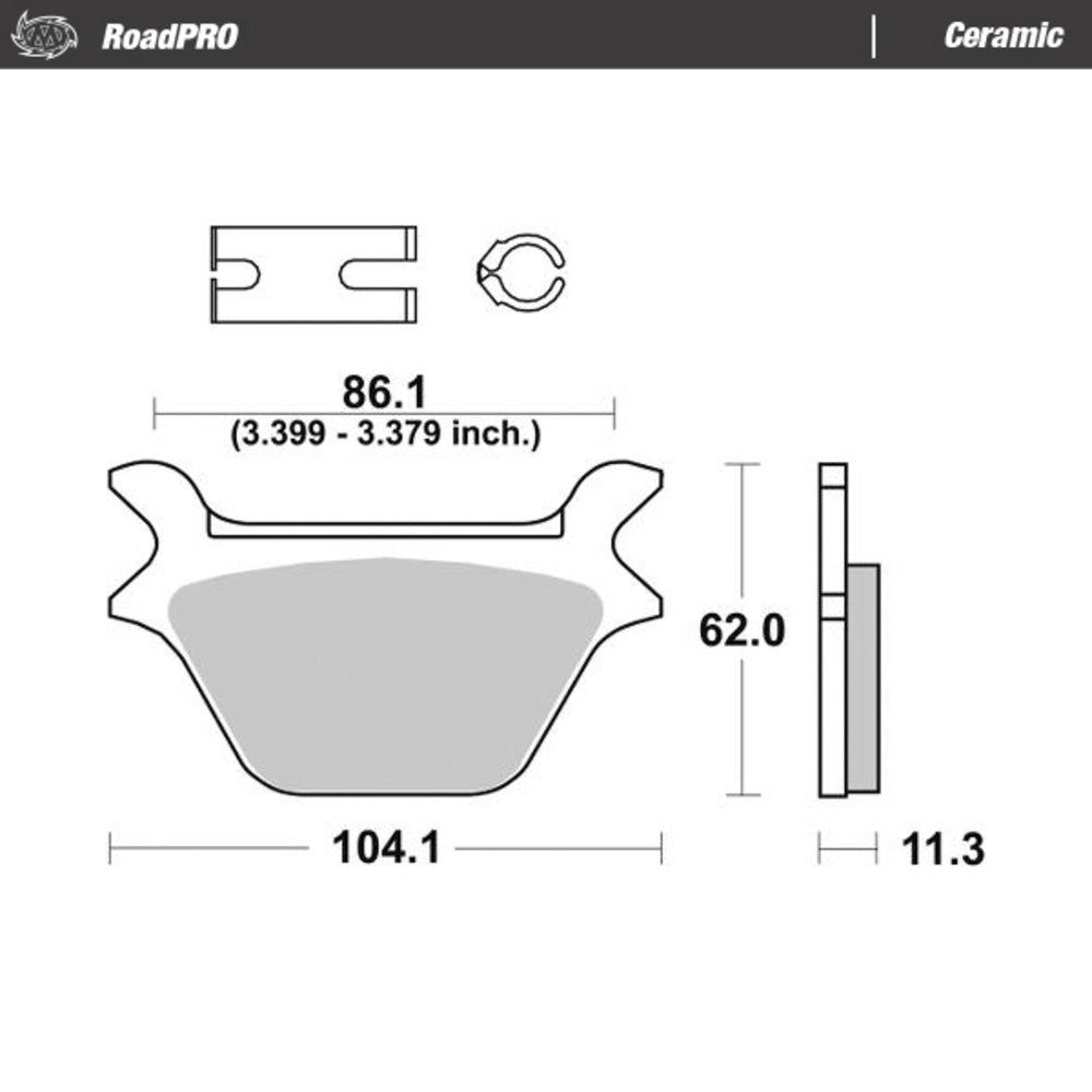Moto-Master RoadPRO Ceramic Brake Pad (FD0150)
