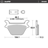 Moto-Master RoadPRO Ceramic Brake Pad (FD0150)