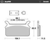 Moto-Master RoadPRO Ceramic Brake Pad (FD0149)