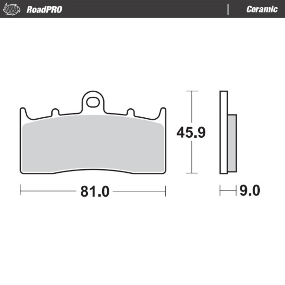 Moto-Master RoadPRO Ceramic Brake Pad (FD0319)