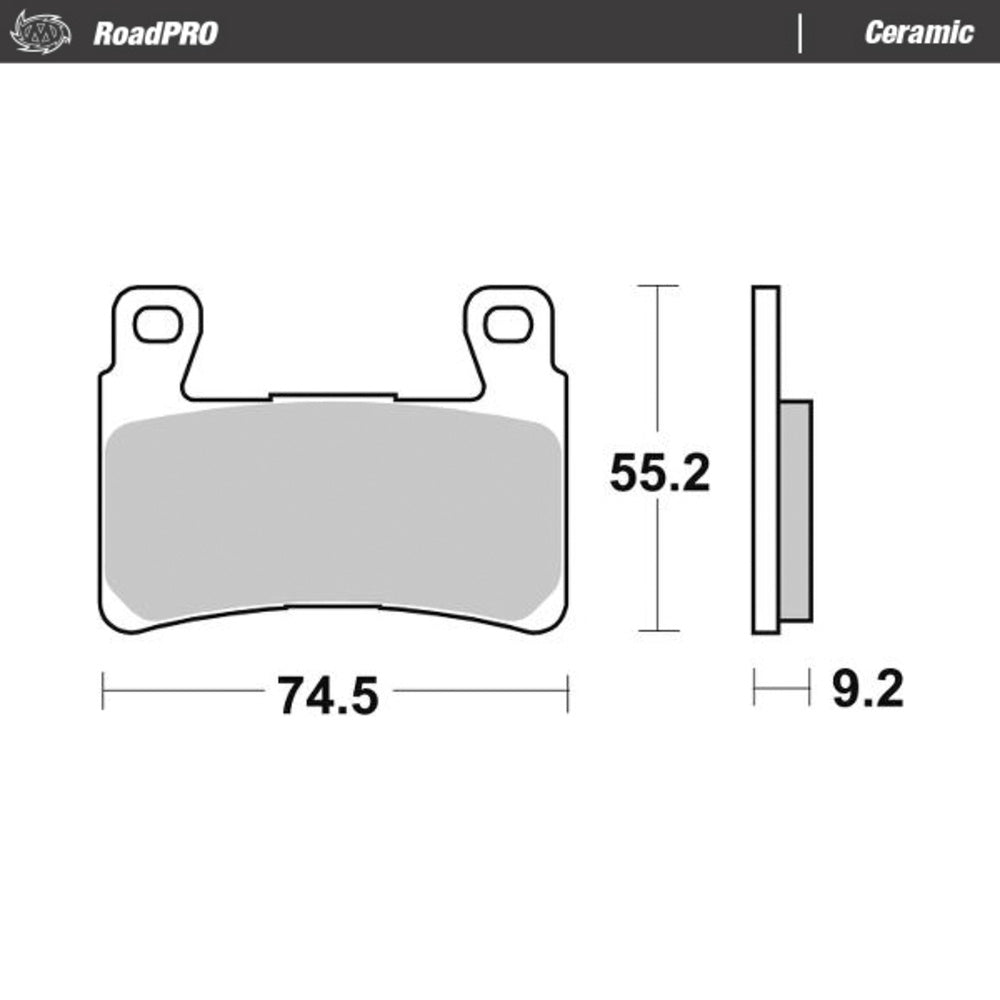 Moto-Master RoadPRO Ceramic Brake Pad (FD0533)