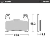 Moto-Master RoadPRO Ceramic Brake Pad (FD0533)
