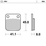Moto-Master Nitro Sintered Brake Pad (FD0080)