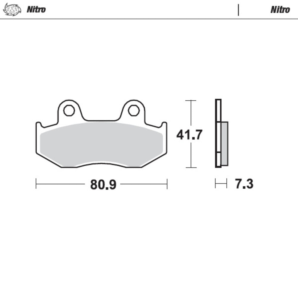 Moto-Master Nitro Sintered Brake Pad (FD0067)