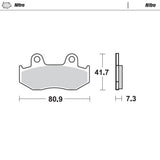 Moto-Master Nitro Sintered Brake Pad (FD0067)