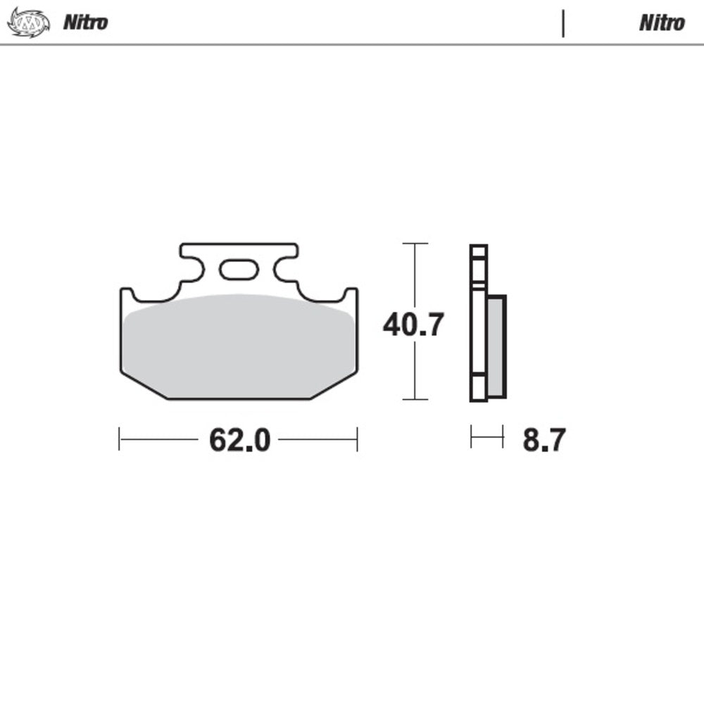 Moto-Master Nitro Sintered Brake Pad (FD0144)
