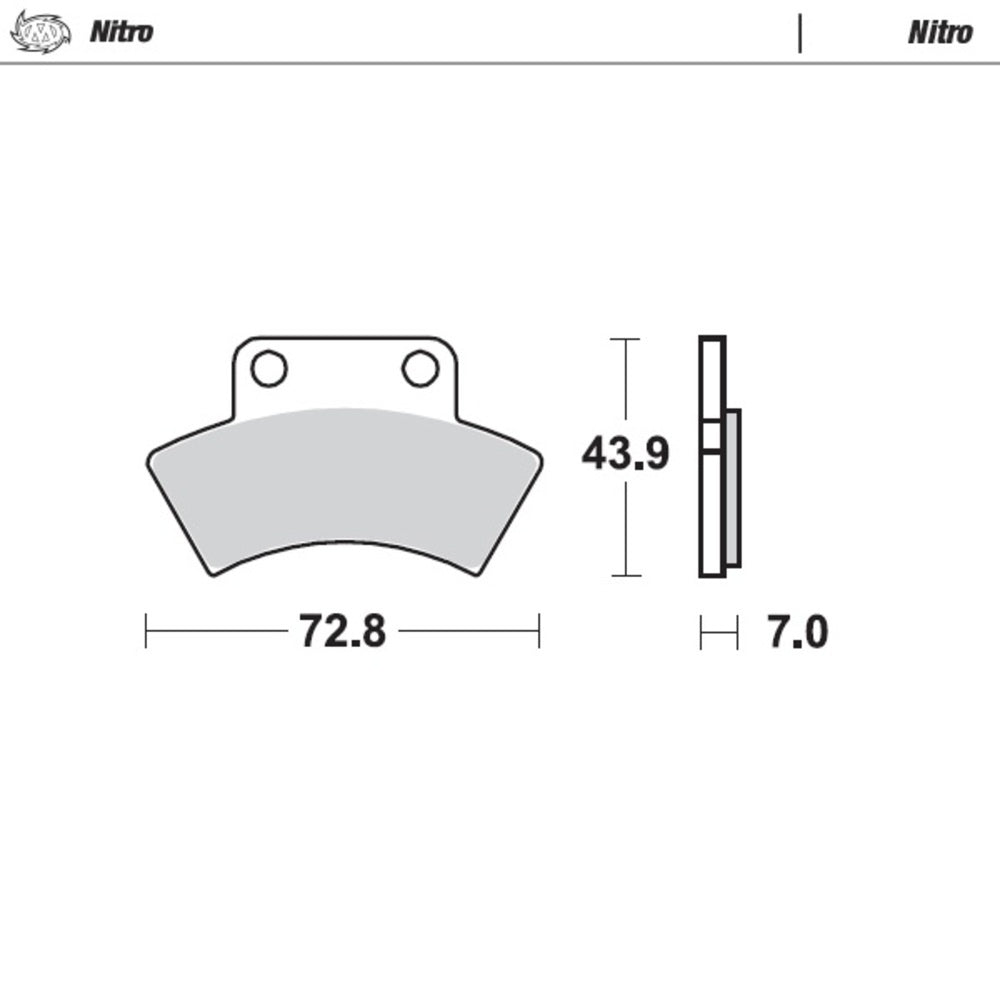Moto-Master Nitro Sintered Brake Pad (FD0279)