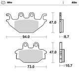 Moto-Master Nitro Sintered Brake Pad (FD0383)