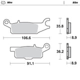 Moto-Master Nitro Sintered Brake Pad (FD0428)