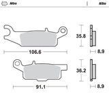 Moto-Master Nitro Sintered Brake Pad (FD0430)