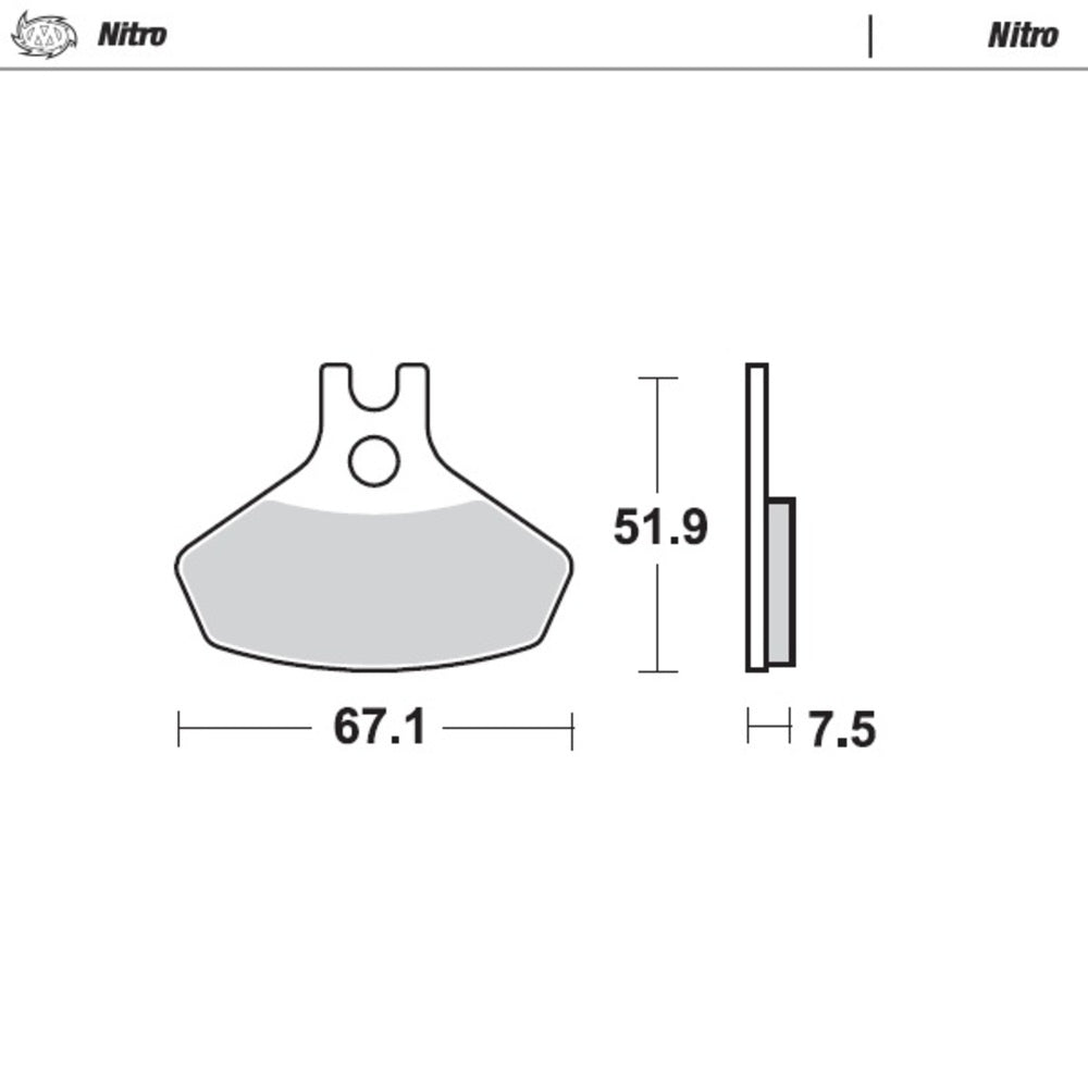 Moto-Master Nitro Sintered Brake Pad (FD0504)